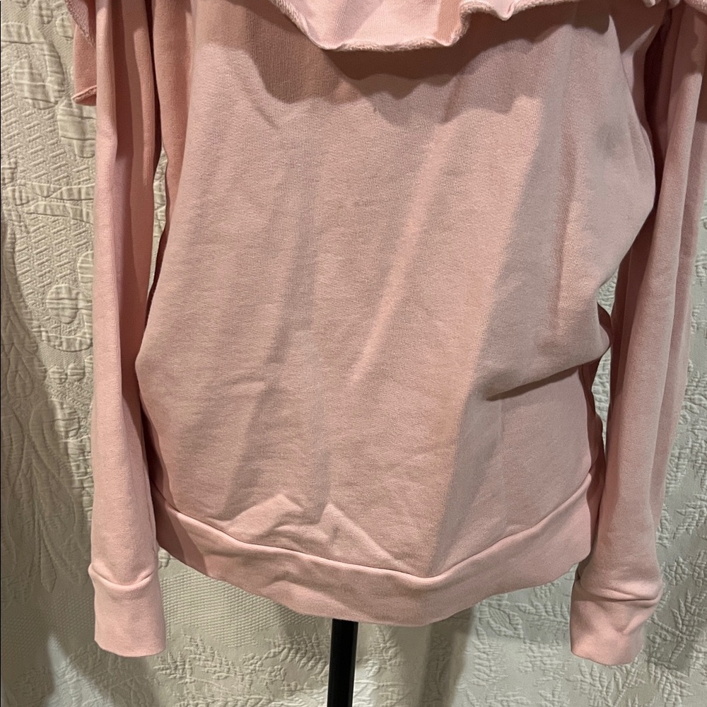 Kate Spade Cold Shoulder Ruffle Sweatshirt, size medium‎ - Picture 6 of 14